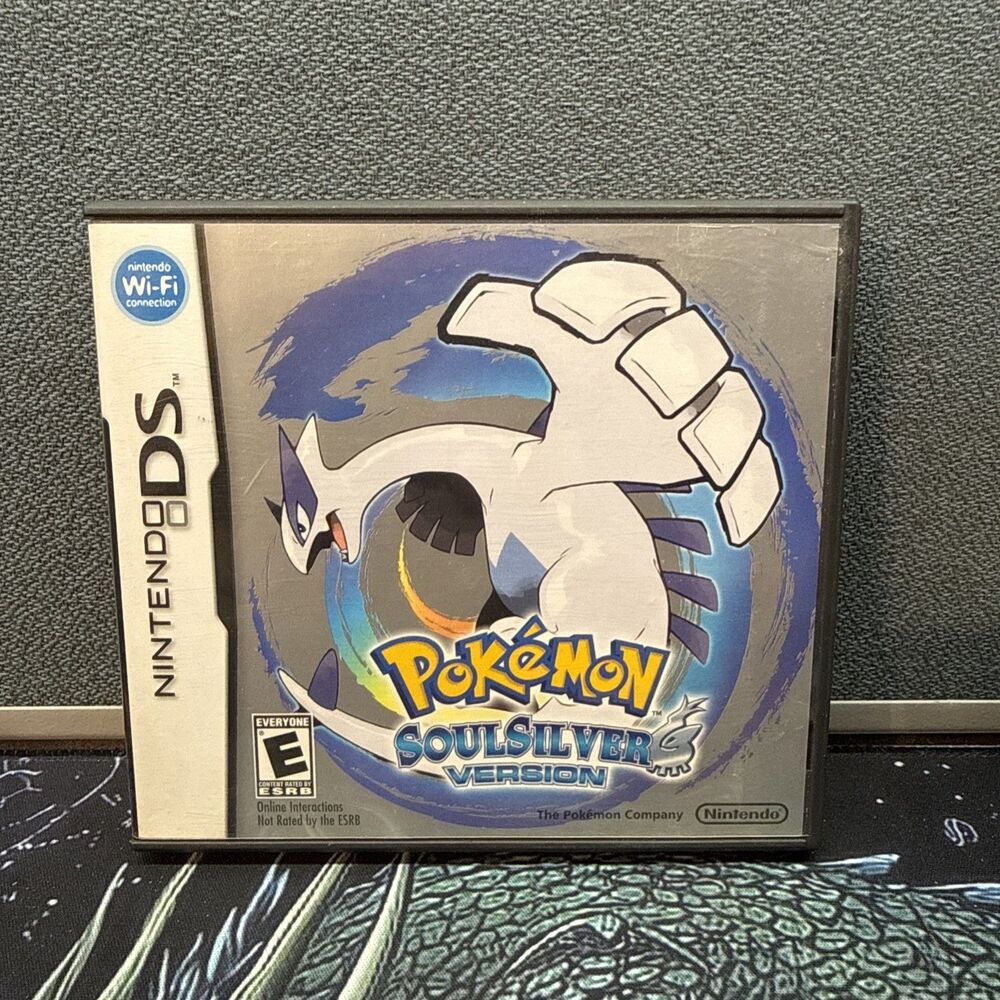 Nintendo DS Pokemon SoulSilver Not For Resale Case only NO MANUAL NO GAME